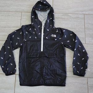 The North Face Kid's Fanorak Anorak Logo Prints Hooded Half Zip Jacket